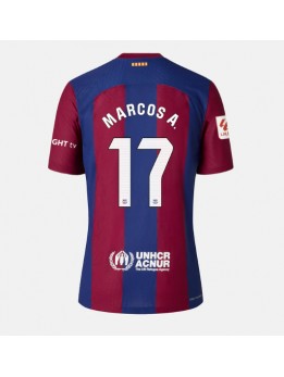 Billige Barcelona Marcos Alonso #17 Hjemmedrakt Dame 2023-24 Kortermet